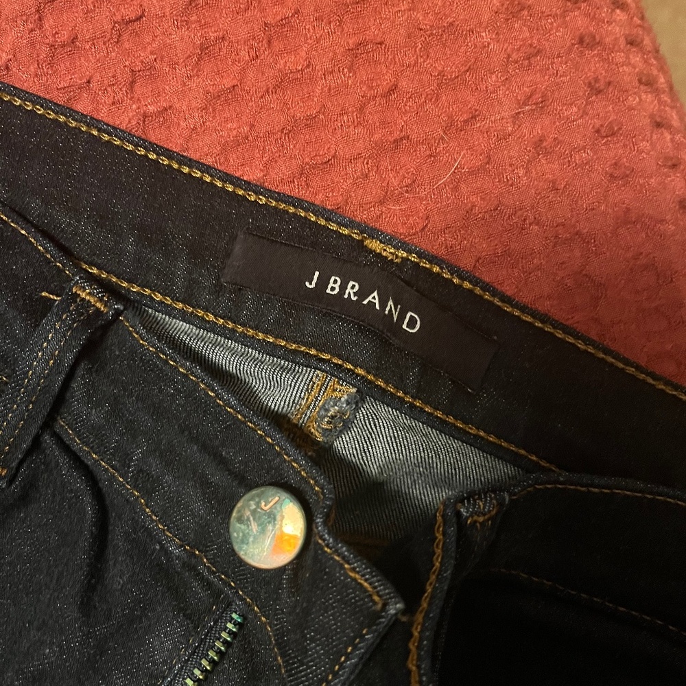 J Brand dark wash stretch skinny jeans